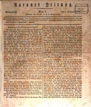 Aarauer Zeitung. 1819