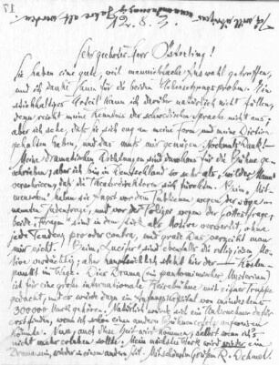 Brief an Anders Österling