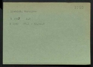 Liebich, Karoline