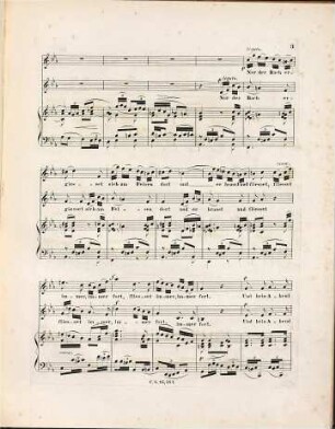 Sechs Lieder für zwei Singstimmen mit Begleitung des Pianoforte : op. 58, 3. Abendlied