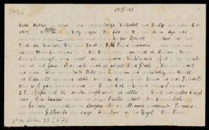 Brief von Franz Rosenzweig und Edith Rosenzweig an Adele Rosenzweig