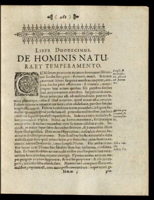 Liber Duodecimus, De Hominis Natura, Et Temperamento.