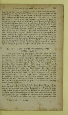 III. Das Fürstenthum Schaumburg-Lippe