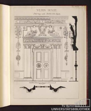 Wilton Hovse. Doorway in the Dovble Cvbe Room.
