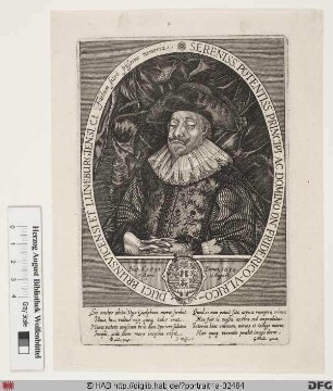 Bildnis Friedrich Ulrich, Herzog zu Braunschweig-Lüneburg-Wolfenbüttel (reg. 1613-34)