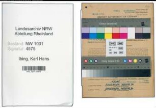 Entnazifizierung Karl Hans Ibing, geb. 08.09.1908 (Drogist)