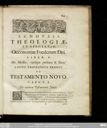 Locus Trigesimus Primus De Testamento Novo.