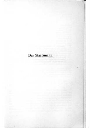 Der Staatsmann
