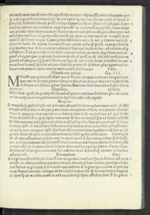 Munificum genus Ca. iii