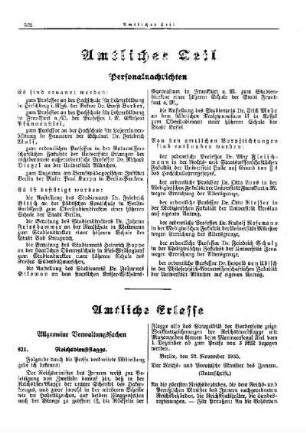 Reichsdienstflagge : [Allgemeine Verwaltungssachen] ; [Amtliche Erlasse] ; [Amtlicher Teil]