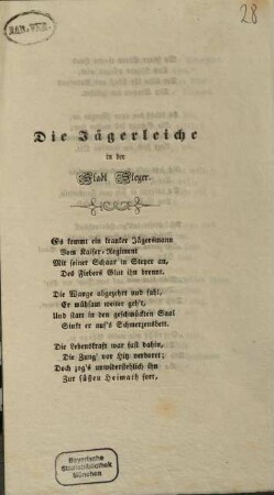 Die Jägerleiche in der Stadt Steyer