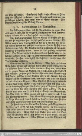 §. 7. Aufbewahrung der Runkelrüben