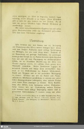 Neubelebung