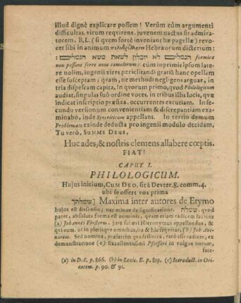 Caput I. Philologicum.