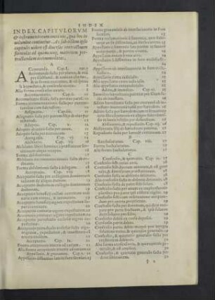Index capitulorum