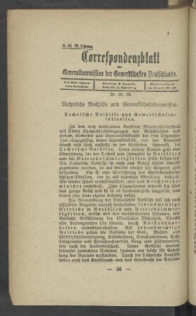 Correspondenzblatt 25.10.19