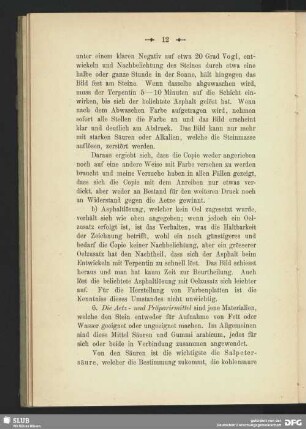 6. Die Aetz- und Präparirmittel