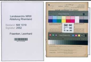 Entnazifizierung Leonhard Fraenken , geb. 05.12.1902 (Buchhalter)