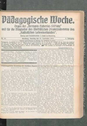 Staatsbürgerliche Erziehung der deutschen Jugend