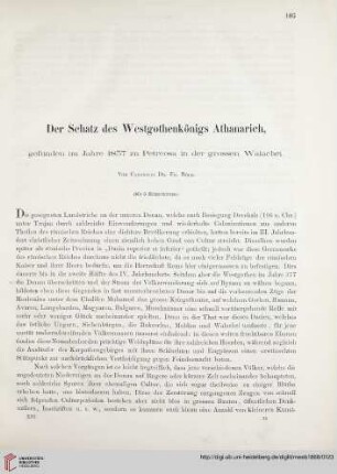 13: Der Schatz des Westgothenkönigs Athanarich, gefunden im jahr 1837 zu Petreosa in der grossen Walachei