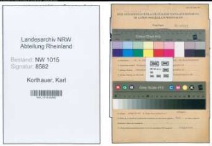 Entnazifizierung Karl Korthauer , geb. 29.06.1907 (Kaufmaennischer Angestellter)