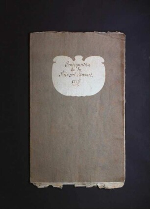 Inventarbuch Consignation Rumppel Cammer 1776