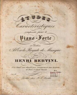 Études caractéristiques : oeuv. 66