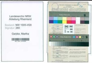 Entnazifizierung Martha Garske , geb. 12.02.1920 (Angestellte)