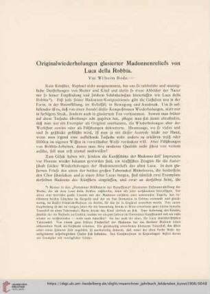 1: Originalwiederholungen glasierter Madonnenreliefs von Luca della Robbia