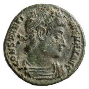 Münze, Follis, Aes 4, 306 - 337 n. Chr.