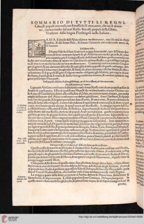 Sommario di tutti li regni, citta, & populi [...]