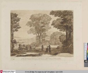[Landschaft mit der Taufe des Kämmerers durch Philippus.]