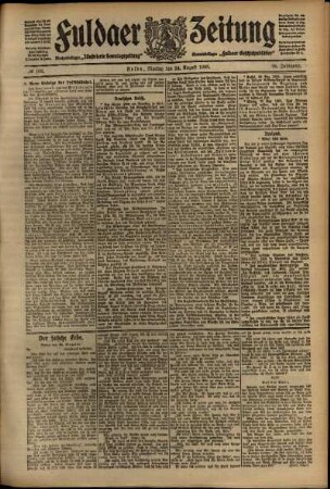 Ausgabe vom Montag, den 24. August 1908.