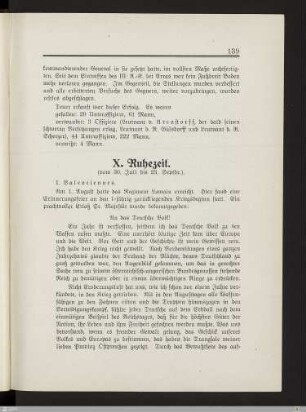 X. Ruhezeit