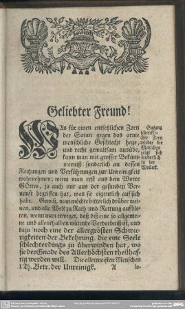 Geliebter Freund!