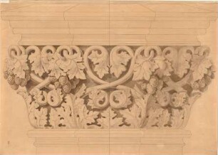 Gärtner, Friedrich von; München; St. Ludwig (Ludwigskirche) - Kapitell (Ansicht)