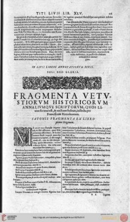 Fragmenta Vetustiorum Historicorum