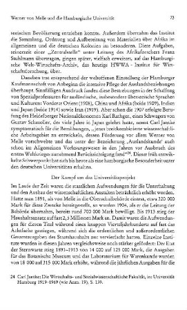 Der Kampf um das Universitätsprojekt