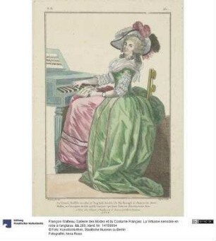 Gallerie des Modes et du Costume Français: La Virtuose sensible en robe à l'anglaise. &&.280
