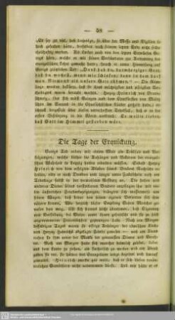 Die Tage der Erquickung