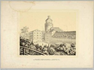 Die Pleißenburg im Südwesten von Leipzig