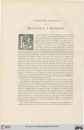 1: Exposition générale des Beaux-Arts à Bruxelles, [1]