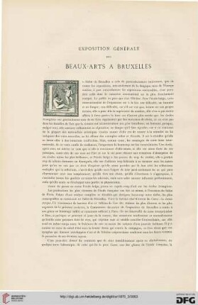 1: Exposition générale des Beaux-Arts à Bruxelles, [1]