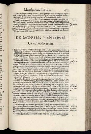 De Monstris Plantarum. Caput Duodecimum.