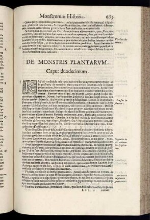 De Monstris Plantarum. Caput Duodecimum.
