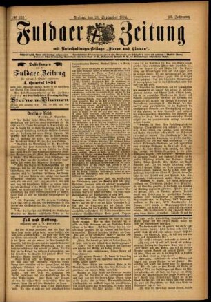 Ausgabe vom Freitag, den 28. September 1894.