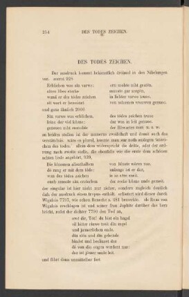 Des Todes Zeichen.