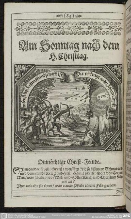Am Sonntag nach dem H. Christtag