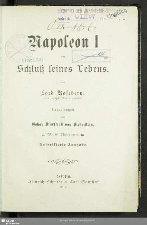 Napoleon I am Schluß seines Lebens
