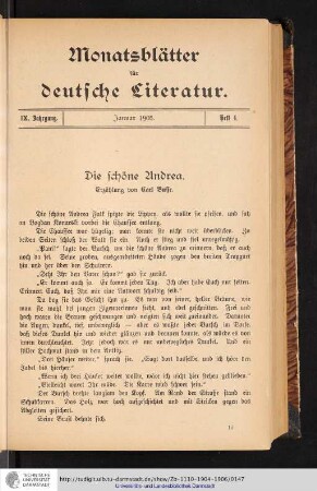 Heft 4. - Januar 1905.